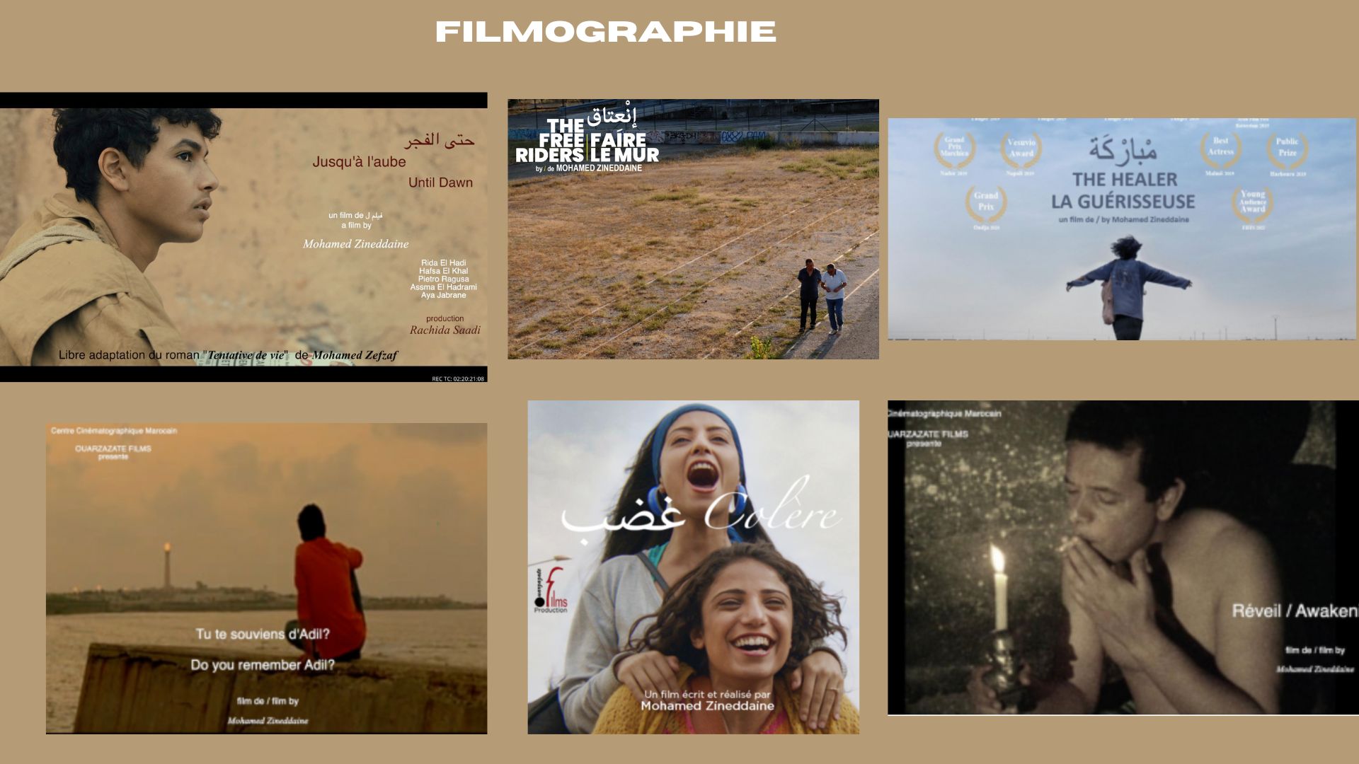 Filmographie de Mohamed Zineddaine